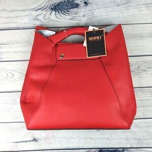 Diophy Red Faux Leather Bag